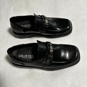 Unlisted Kenneth Cole Loafers Dress Shoes Easy Turn Black Loafer Mens 8.5 M